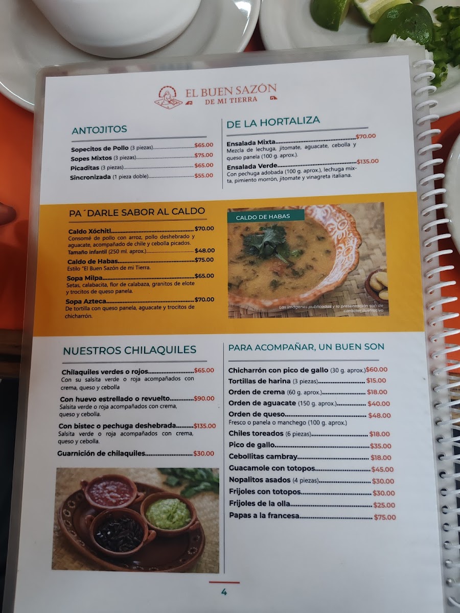 El buen sazón de mi tierra Menu - Image 4